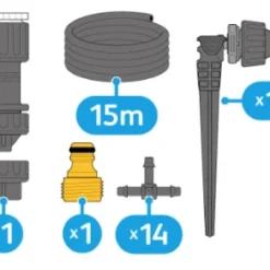 Hozelock Easy Drip Micro Druppelaar Startset 7 Hozelock Easy Drip Micro Druppelaar Startset -Bijzondere Tuin Verkoop Hozelock universele micro druppelaar startset 3 1