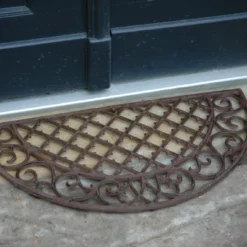 Esschert Deurmat Gietijzer Ruit Half Rond -Bijzondere Tuin Verkoop LH46 41