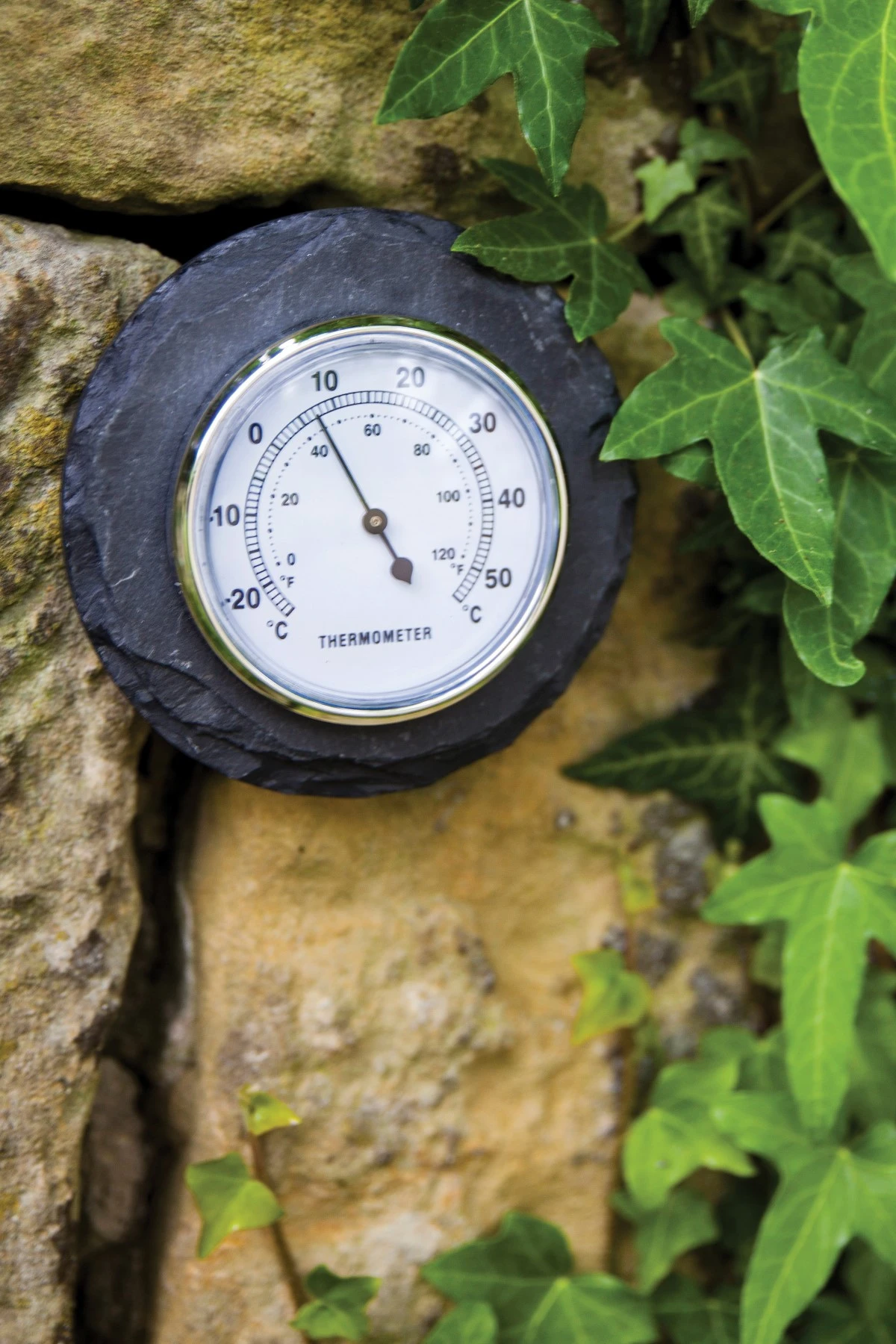 Esschert Thermometer Leisteen Rond 3 Esschert Thermometer Leisteen Rond - Afbeelding 3