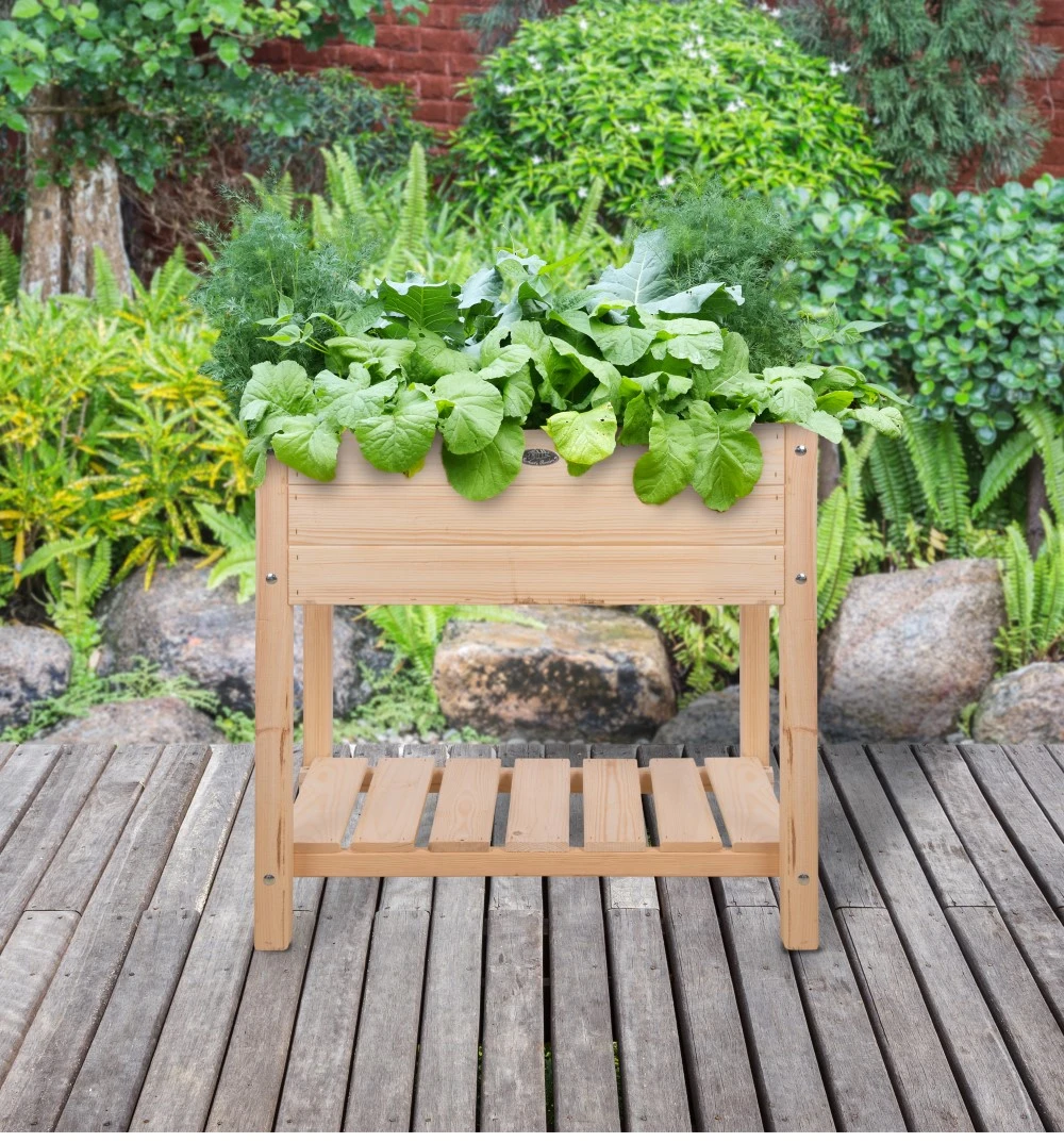 Esschert Verhoogde Houten Kweekbak S Blank 2 Esschert Verhoogde Houten Kweekbak S Blank - Afbeelding 2