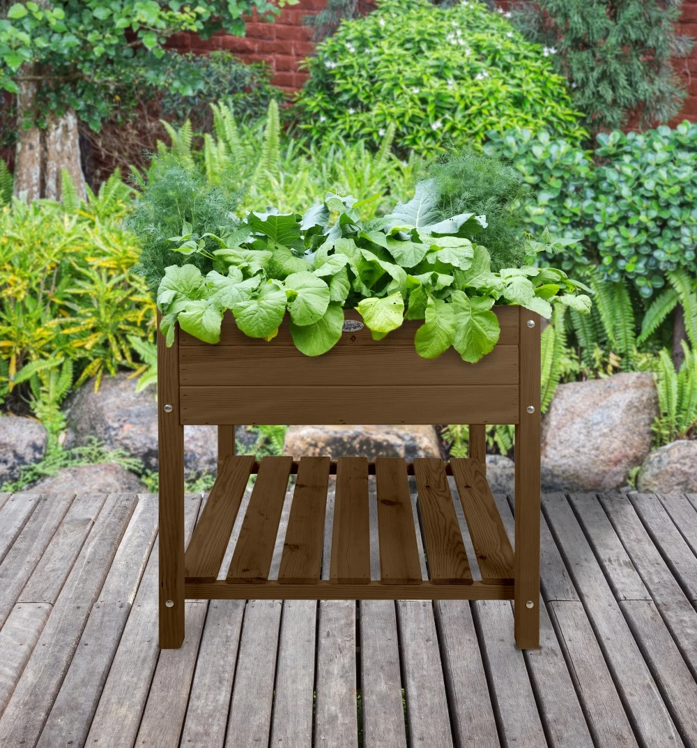 Esschert Verhoogde Houten Kweekbak XL Bruin 2 Esschert Verhoogde Houten Kweekbak XL Bruin - Afbeelding 2