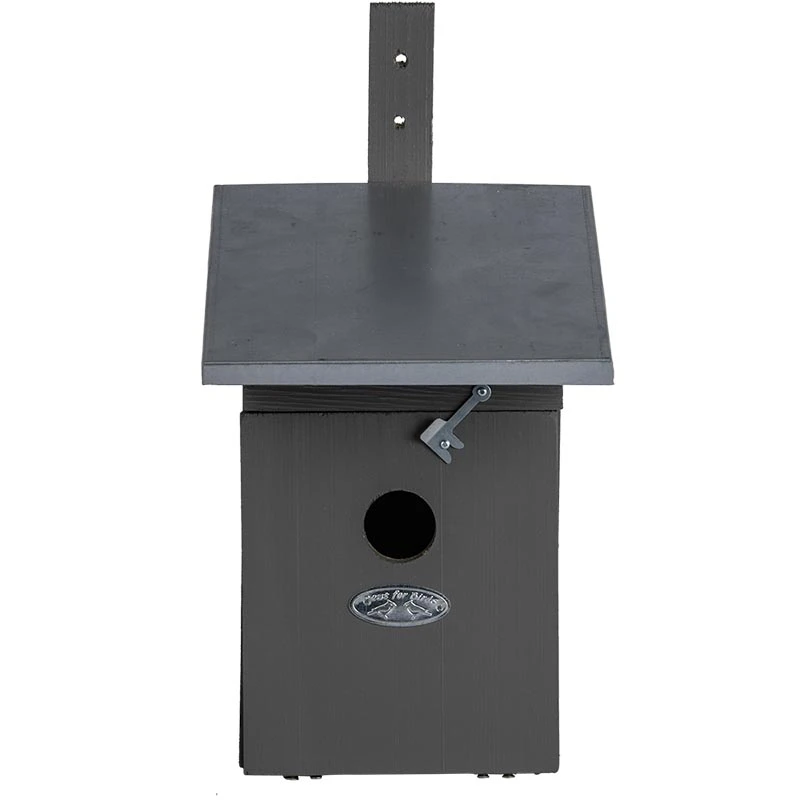 Esschert Vogelhuis Koolmees Grijs 6 Esschert Vogelhuis Koolmees Grijs - Afbeelding 6