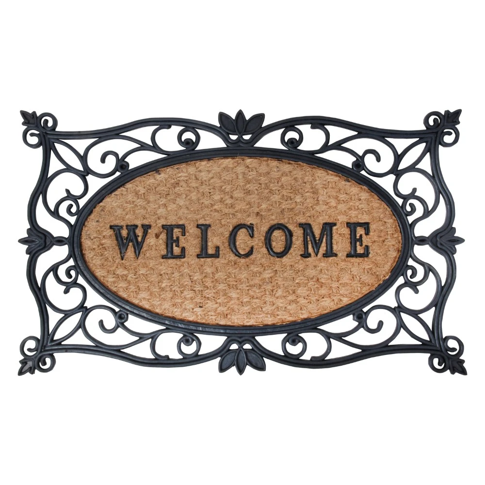 Esschert Deurmat Rubber Met Kokos Welkom 1 Esschert Deurmat Rubber Met Kokos Welkom