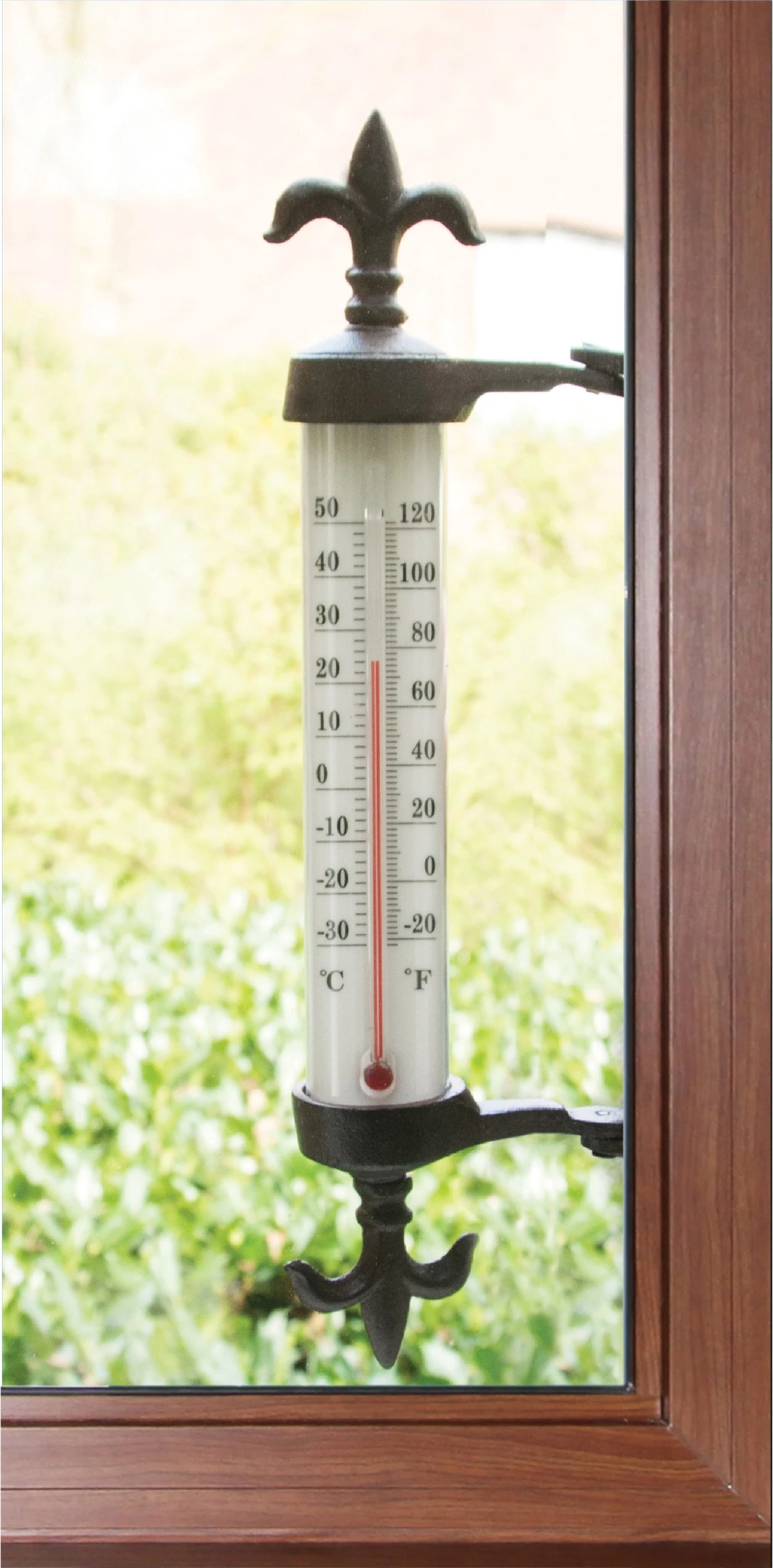 Esschert Thermometer Kozijn Gietijzer 4 Esschert Thermometer Kozijn Gietijzer - Afbeelding 4