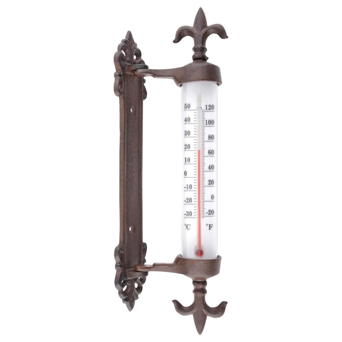 Esschert Thermometer Kozijn Gietijzer 1 Esschert Thermometer Kozijn Gietijzer