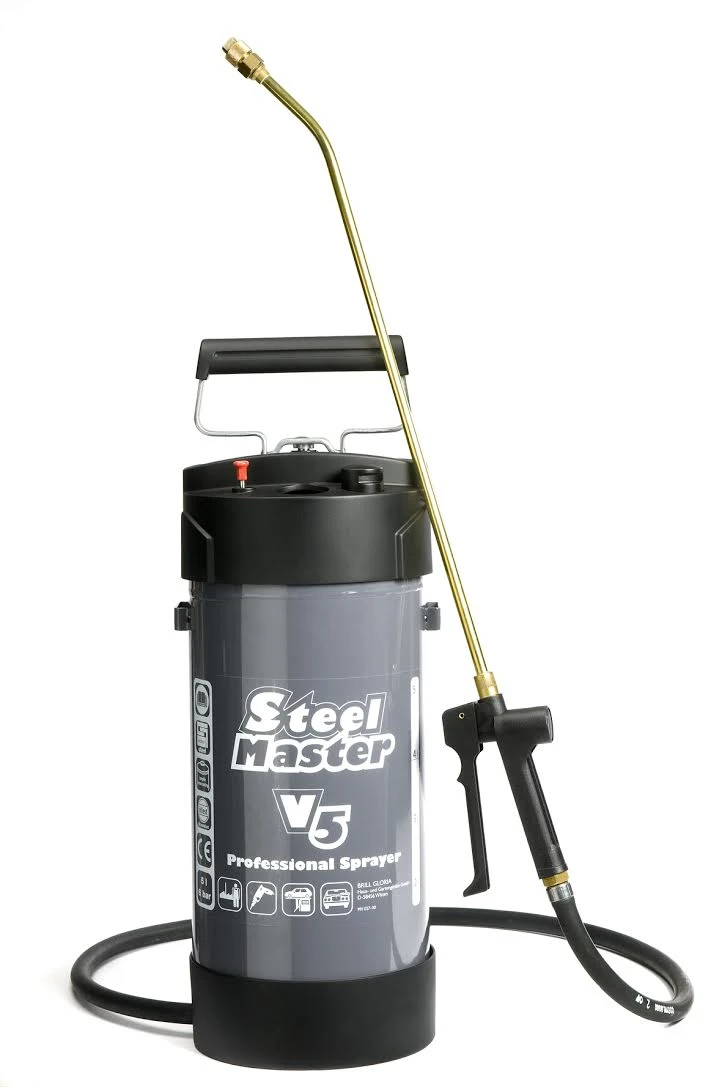 Gloria Hogedrukspuit Steelmaster V5 - 5 Liter 1 Gloria Hogedrukspuit Steelmaster V5 - 5 Liter