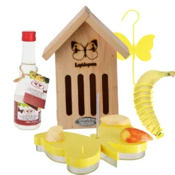 Esschert Insectenhotel Vlinderkast Set Met Nectar Voederschaal En Voederhouder