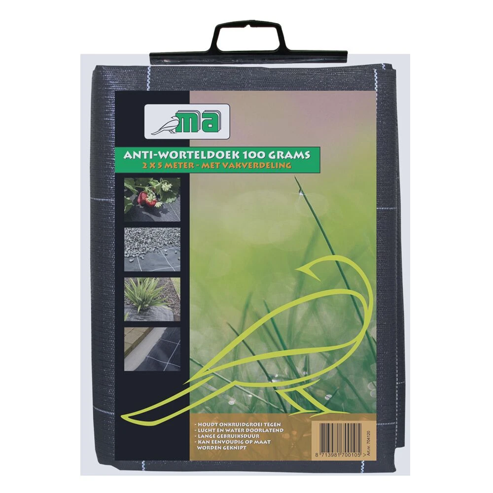 Anti-worteldoek Kleinverpakking 2,0 X 5 Mtr PAKKET 1 Anti-worteldoek Kleinverpakking 2,0 X 5 Mtr PAKKET