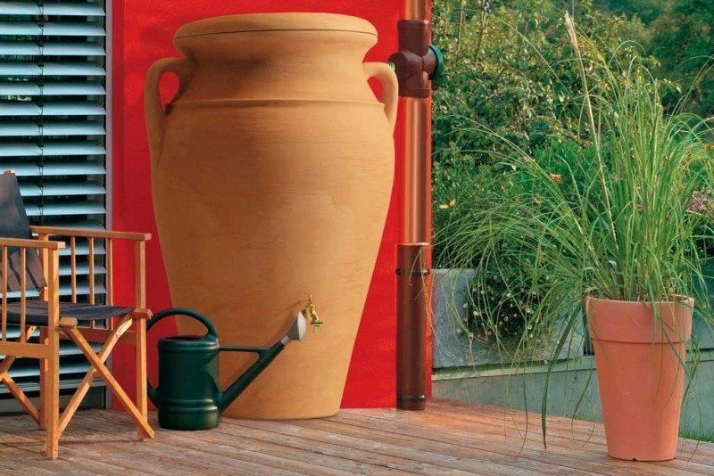 Design Regenton Muur Kruik Terra 360 Liter 2 Design Regenton Muur Kruik Terra 360 Liter - Afbeelding 2