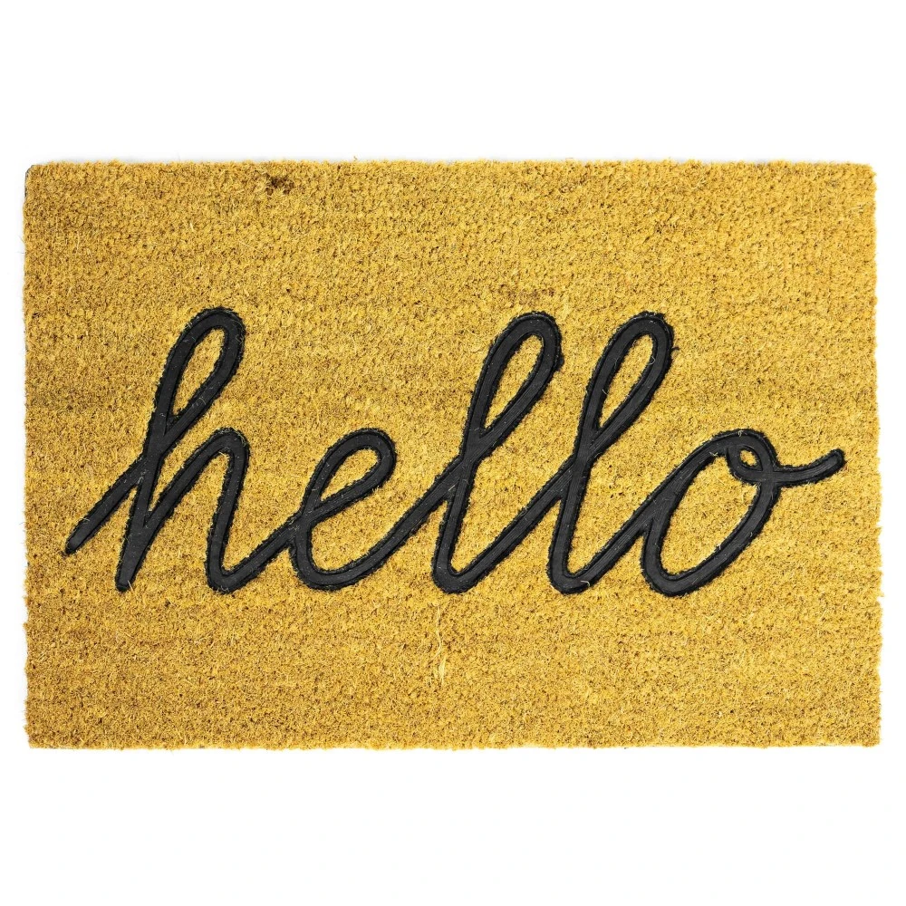Deurmat Rubber Met Kokos Hello 39 X 60 Cm 1 Deurmat Rubber Met Kokos Hello 39 X 60 Cm