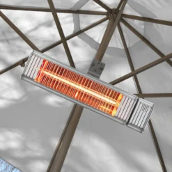 Eurom Golden 2000 Amber Smart Golden Terrasverwarmer | Op Bluetooth / Smartphone -Bijzondere Tuin Verkoop parasolbevestiging verkoop