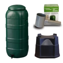 Harcostar Rainsaver Regenton 100 Liter Groen Met Vulautomaat En Hele Voet