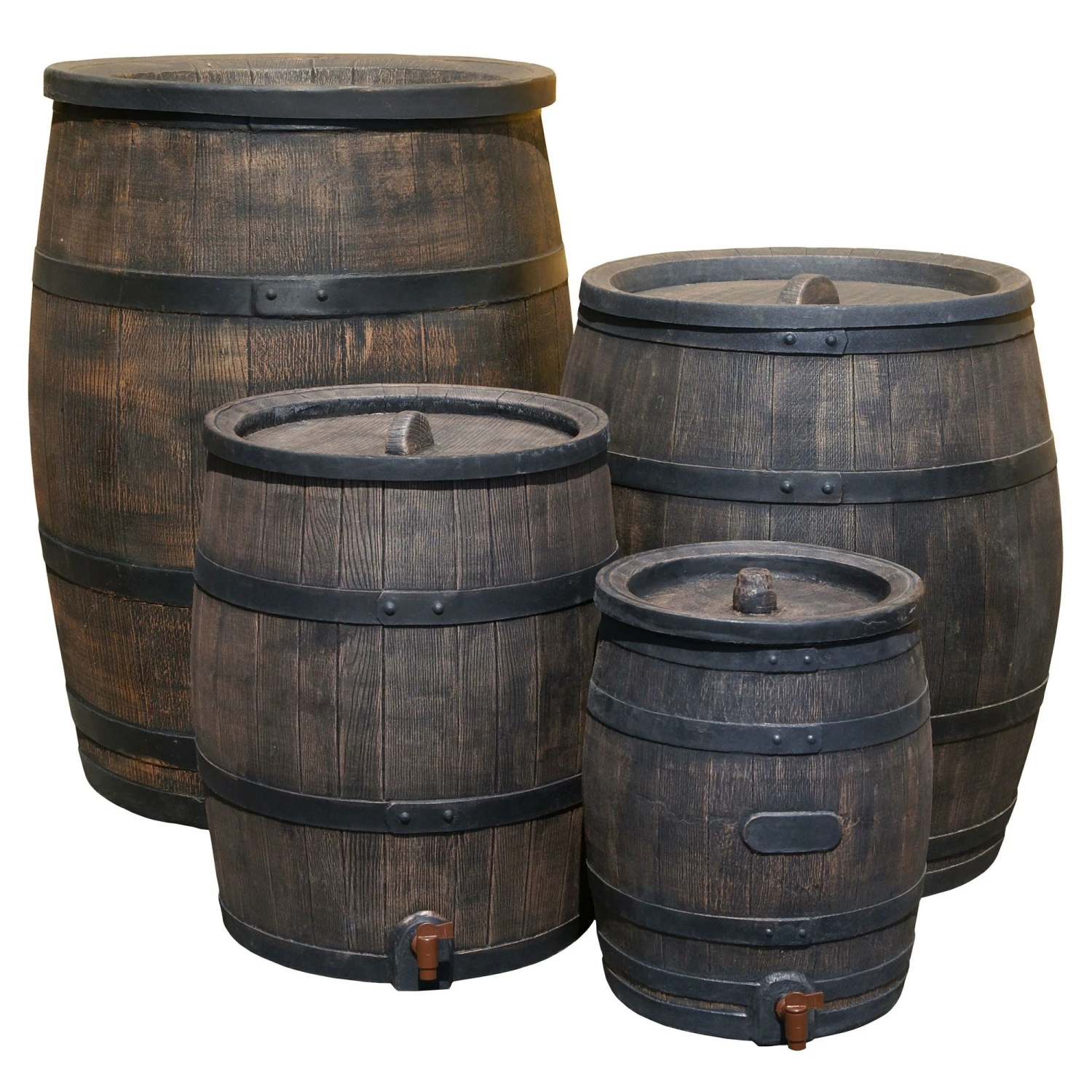 Roto Regenton 350 Liter Donkerbruin Inclusief Kraan 2 Roto Regenton 350 Liter Donkerbruin Inclusief Kraan - Afbeelding 2