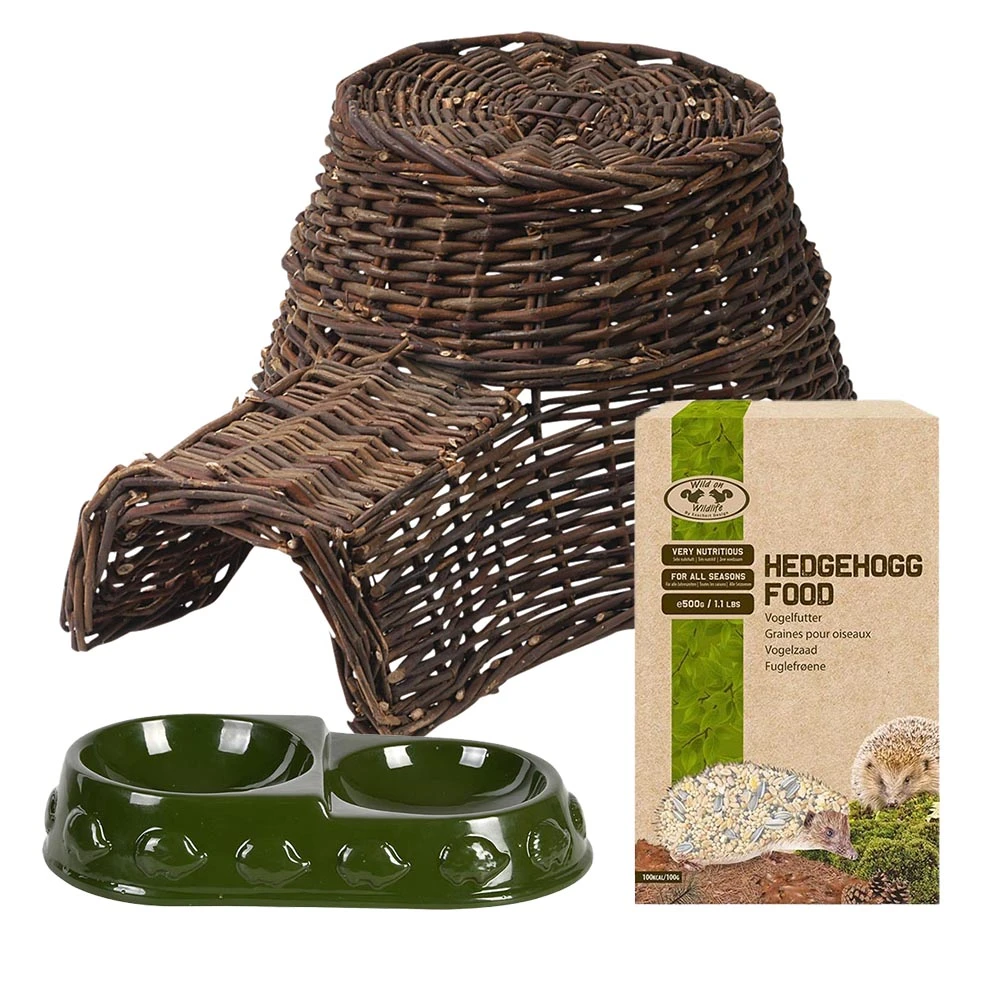 Esschert Egelmand Set | Egelhuis Met Voederbakje En 750g Egelvoer 1 Esschert Egelmand Set | Egelhuis Met Voederbakje En 750g Egelvoer