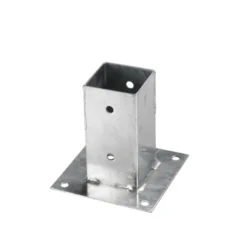 Waelbers Paalhouder Op Plaat Verzinkt 91 X 91 X 150 Mm