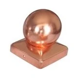 Waelbers Paalornament Met Kogel Koper 91 X 91 Mm