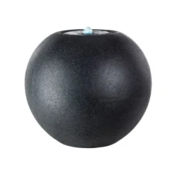 Waterornament LED Fontein Granieten Bol Zwart